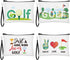 Kacctyen 4 Pieces Golf Gifts - Lady Golf Cosmetic Bags, Inspirational Pouch Zipper Wallet for Women Golf Lover