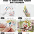 QBLEEV Bird Diapers, Reusable Cockatiel Flight Suit with Adjustable Straps, Parrot Pigeon Pants Urine Wet Leakproof
