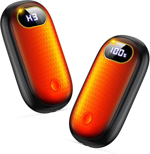 Hand Warmers Rechargeable, 14000mAh Electric Hand Warmer 2 Pack, Dual-Sided Heating, USB-C Portable Heater