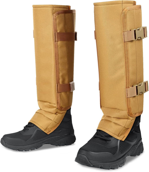 Snake Gaiters, Waterproof Snake Guard Chaps for Lower Legs, Adjustable Size for Men & Women, Bite Protection