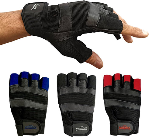 TOROMAX Weight Lifting Gloves Gym Gloves for Training, Fitness, Workout, Crossfit Exercise, Cycling Leather Padded
