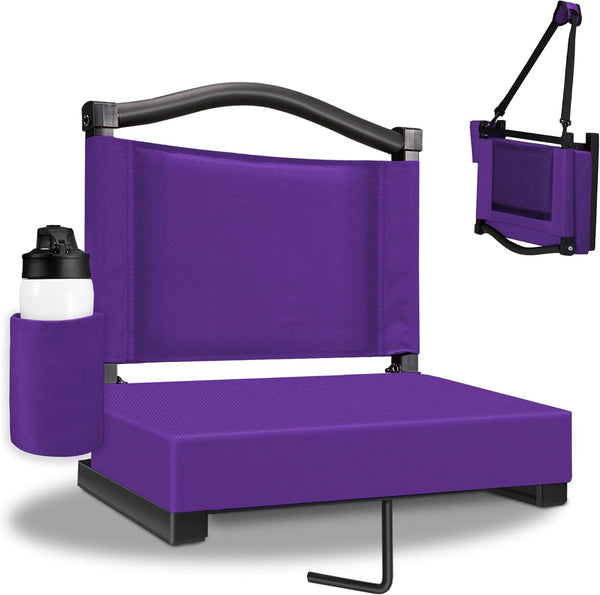 Fragess Bleacher seat, Stadium Seats with Back Support and Thick Cushion, Bleacher