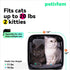360 Quick-in Pet Carrier for Cats. Airy Mesh Windows Let Fur-Kids See You & Breath Easy, Reduce Travel Anxiety.