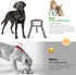 Dog Bowl Stand, Adjustable Width for 7-10.6'' Bowls, Raised Dog Food & Water Bowls, 11'' Tall, Grey (Bowl Not Included)