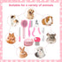 8 VCZONE Pcs Cat Brush Grooming Kits, Pet Self Cleaning Kit with Pet Nail Clipper and File, Flea Comb, Pet Shampoo Bath