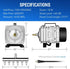 Simple Deluxe 602 GPH Air Pump, 18W with 6 Adjustable Outlets and 25 Feet Airline Tubing for Aquariums