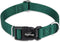 Hyhug Small Dog Collar, Quick-Release Heavy-Duty Nylon Adjustable Collar for Boy & Girl Dogs, Dark Green