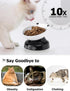 Y YHY Ceramic Cat Slow Feeder, Elevated Tilted Design for Dry and Wet Food, Dog Slow Feeder Bowl