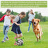 Dog Toys Soccer Ball with Straps, World Cup Interactive Dog Toys for Tug of War, Puppy Birthday Gifts, Water Toy, Durable Balls for Medium & Large Dogs(8 Inch)