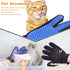 KVEXLIM 2-Piece Pet Hair Removal & Grooming Kit: Static Hair Remover Glove for Furniture, Carpet, Couch + Gentle Pet
