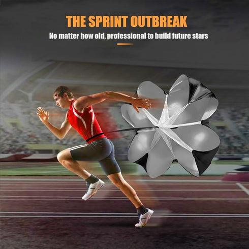 Running Speed Training - 56 Inch Resistance Parachute for Sprint Chute Soccer Football Speed Drills