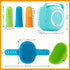 6PCS Set, ondware Dog Bath Brush Dogs Scrubber for Short and Long Haired Dogs, Dog Shampoo Brush for Shedding, Bathing