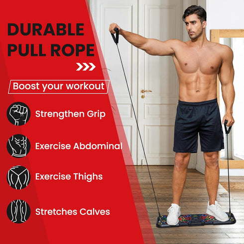 Push Up Board with Smart Count, Multi-Function 60 in 1 Push Up Bar, Foldable & Portable for Home Workout