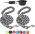 BAAPET 2 Packs 5/6 FT Dog Leash with Comfortable Padded Handle and Reflective Threads for Small Medium Large Dogs