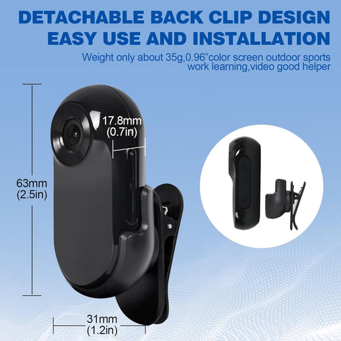 1080p HD Cat Dog Pet Camera Collar with Video Recording Sports Camera Baby Monitor No WiFi Indoor/Outdoor All