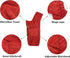 Geyecete Dog Bathrobe Towel Dog Drying Coat-Dry Fast Dog Bag-Pineapple grid Fast Drying Super Absorbent Pet Dog Cat Bath Robe Towel-Red-L