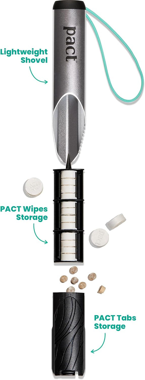 PACT Lite Bathroom Kit - Ultralight Bathroom Gear for Camping, Backpacking, Backcountry