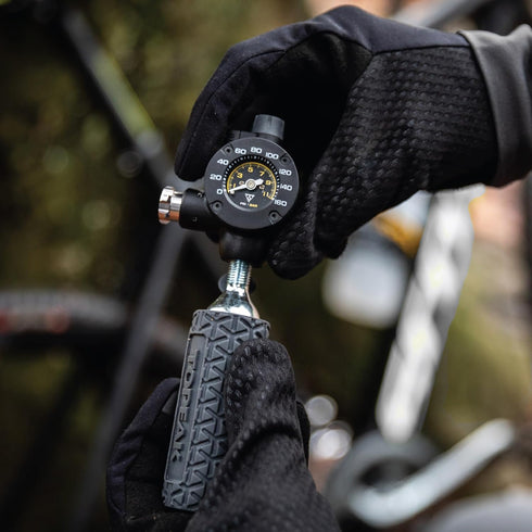 Topeak AirBooster G2 CO2 Inflator and Gauge - One Color, One Size, Black