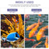 32-140F, Aquarium Thermometer, Digital LED Fish Tank Thermometer with Touch Buttons, High Accuracy Stick-on