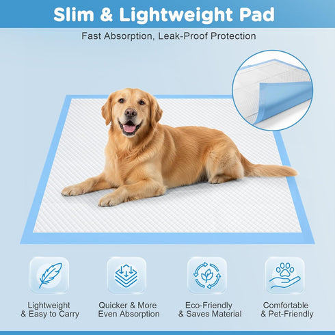 4XL 36 36 6-Layer 45 Count Upgraded Dog Pee Pads, x Extra Large Single-Pad Coverage, Designed for Multi-Dog Homes
