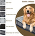 Dog Bed for Extra Large Breeds, Deluxe Plush Crate Beds, Comfy Kennel Pad, Waterproof, Removable Washable Cover