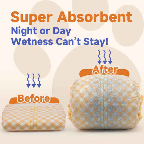 50 Count MICOOYO Disposable Male Dog Wraps, Male Dog Diapers Disposable with Wetness Indicator, Puppy Diapers Super