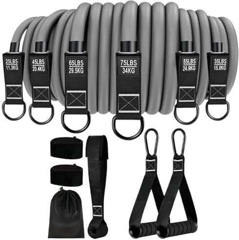 Generic Workout Bands | Fitness Elastic Band - Heavy Duty Non-Slip Strap Equipment for Physical Strength Stretching