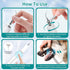 5 IPX6 3 Dog Plaque Tartar Remover, Electric Toothbrush Teeth Cleaner Dental Care Kit for Dogs Cats- Modes LED