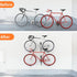 WALMANN 2 Pack Bike Pedal Hanger Wall Mount - Heavy Duty Horizontal Bike Rack for Garage Display Stand
