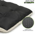 Magshion Medium Dog Bed - Non-Slip Bottom, Warming Cozy Soft Pet Sofa Bed, Machine-Washable, 34.5"x26"x5.5", Beige