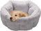 Furhaven 23" Round Self-Warming Pet Bed for Indoor Cats & Medium/Small Dogs, 100% Washable - Gray, Medium