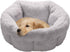Furhaven 23" Round Self-Warming Pet Bed for Indoor Cats & Medium/Small Dogs, 100% Washable - Gray, Medium