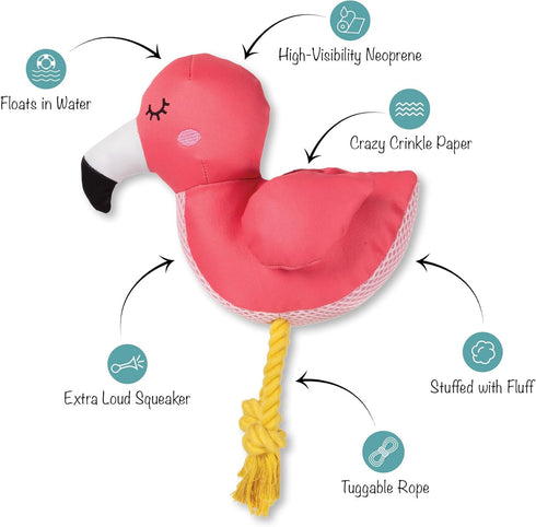(640028) Fringe Studio Floating Dog Toy with Rope BE FLAMAZING, Pet Shop Collection