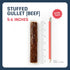 5-6 Inch 10 Count, Stuffed Beef Jerky Sticks, Premium All-Natural Gullet Chews, High-Protein, Easily Digestible