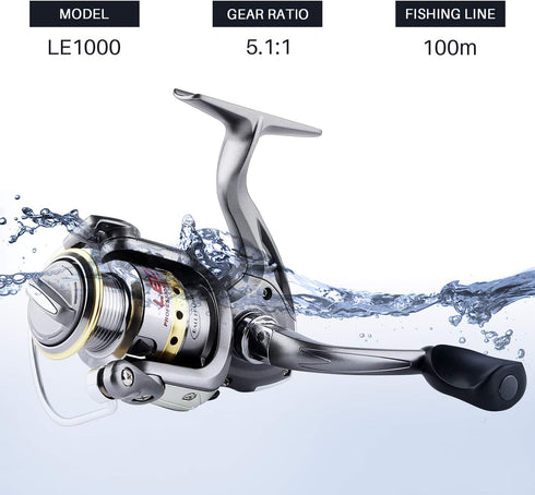 mouhike Fishing Rod Reel Combo Full Kit - Telescopic Fishing Pole Set with Spinning Reel, Line, Lures, Hooks, Carrier