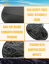 Noseless Bike Saddle for Men Women, Wide Shock Absorbing Bicycle Seat with Comfort Foam, Universal Fit for Mountain