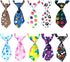 PET SHOW 10pcs Pack Paw Small Dog Neckties for Dogs and Cats, Adjustable Holiday Grooming Accessories