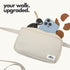 Hands Free Dog Leash with Treat Pouch Waterproof Cross Body & Waist Leash for Dog Walking and Training with Poop Bag
