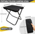 12in 1.6Lbs SUNPRO Camping Stool, Portable Folding Stool with Carry Bag, Portable Folding Chair Collapsible Camp Stool