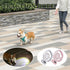 Best Dog Supplies Luxurious White LED-Retractable Dog Leash 10ft/3M - Rechargeable with LED Flashlight for Small &