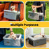 20lbs, Conlun Dog Car Seat Booster for Small Pet Under Portable Travel Puppy Car Seat with Internal Steel Frame
