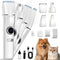 KAVUNION 5-in-1 Dog Grooming Kit, Dog Paw Trimmer with LED Display and Light