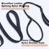 Slip Lead Dog Leash - 6ft Black Training Leash with Double Handle, Soft Leather Nylon Slip Leash and Collar for Small,