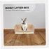 Pet Potty Bowl Large Litter Tray for Bunnies Compact Portable Critter Toilet Box Lightweight Design for Guinea Pigs