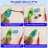 3 Swimming Swimming uniro Cat Pool Toy with Fishes - LED Fish Toys for Cats Robo Fish with Flashing Lights- Foldable