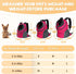 YUDODO Dog Backpack Carrier with Storage Pockets, Breathable Front Pack for Small Dogs and Cats (L(9-14lbs), Rose)