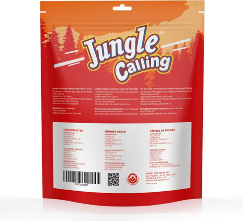 10.6 oz Jungle Calling Soft Chicken Treats for Dog and Cat, Natural Grain Free Chewy Food Snacks for Training Rewards