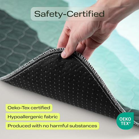 PetSpy Washable Pee Pads for Dogs, Waterproof Reusable Puppy Pads, No-Slip Surface for Potty Training