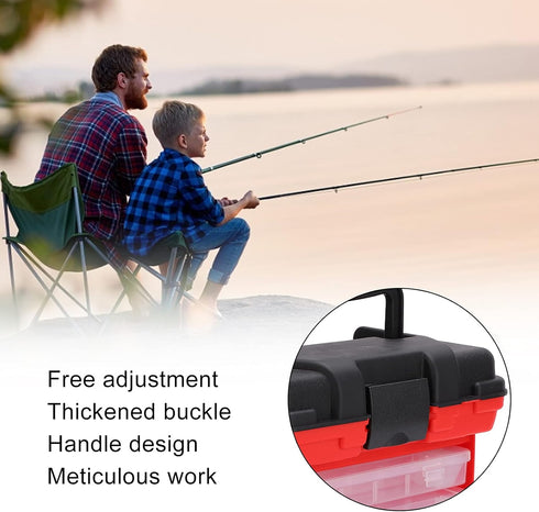 Fishing Tackle Box Kit Multifunctional Portable 4 Layer Fishing Tackle Box with Handle for Tools