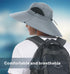 Ultra Wide Brim Hat for Men & Women, UPF50+ Waterproof Sun Hat for Fishing, Hiking, Camping & More